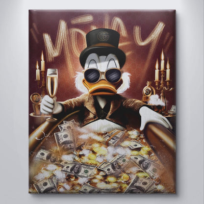 canvas money scrooge mc duck moderní obraz