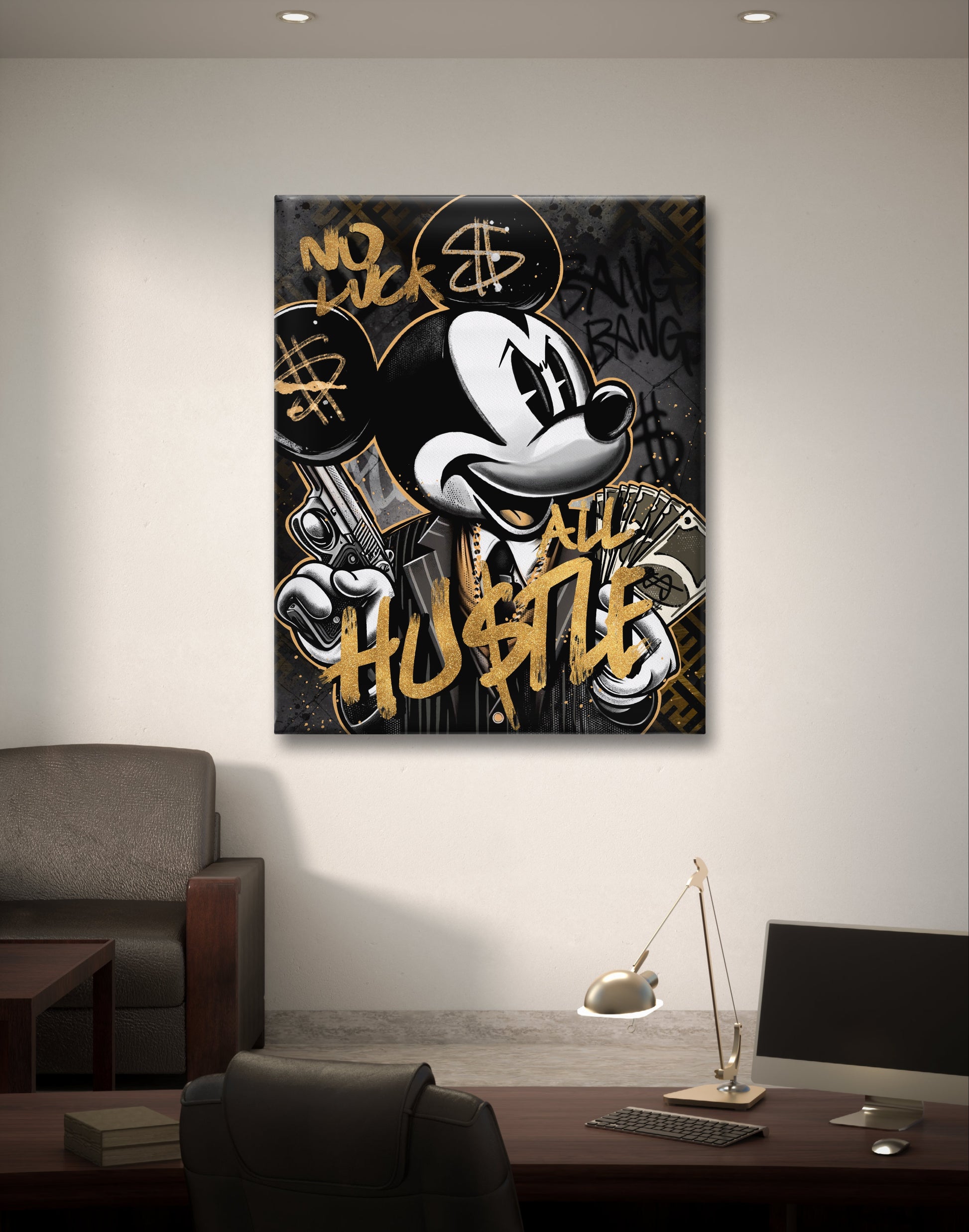 pop art canvas modern art office wall art motivation