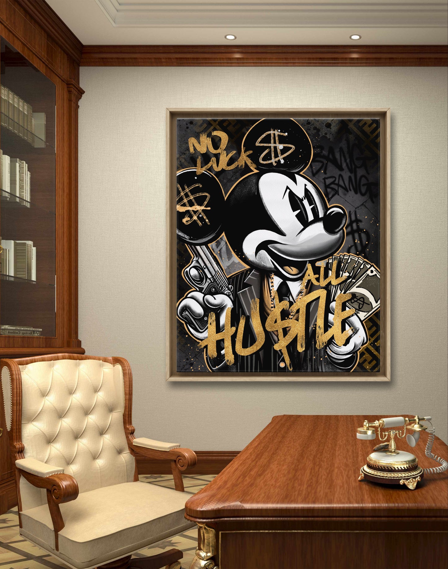 pop art canvas office room design home interior 