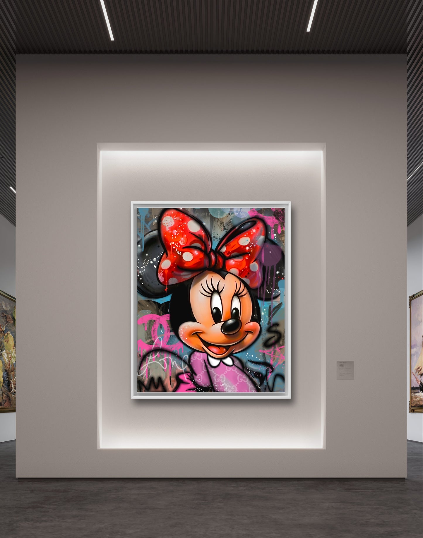 pop art canvas Minnie 