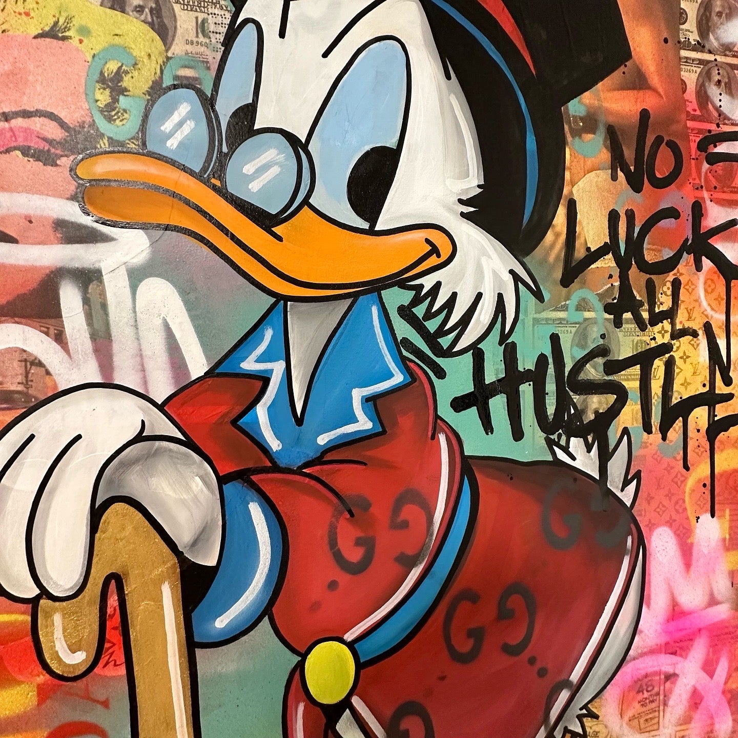 Originální malba Duck Hustle