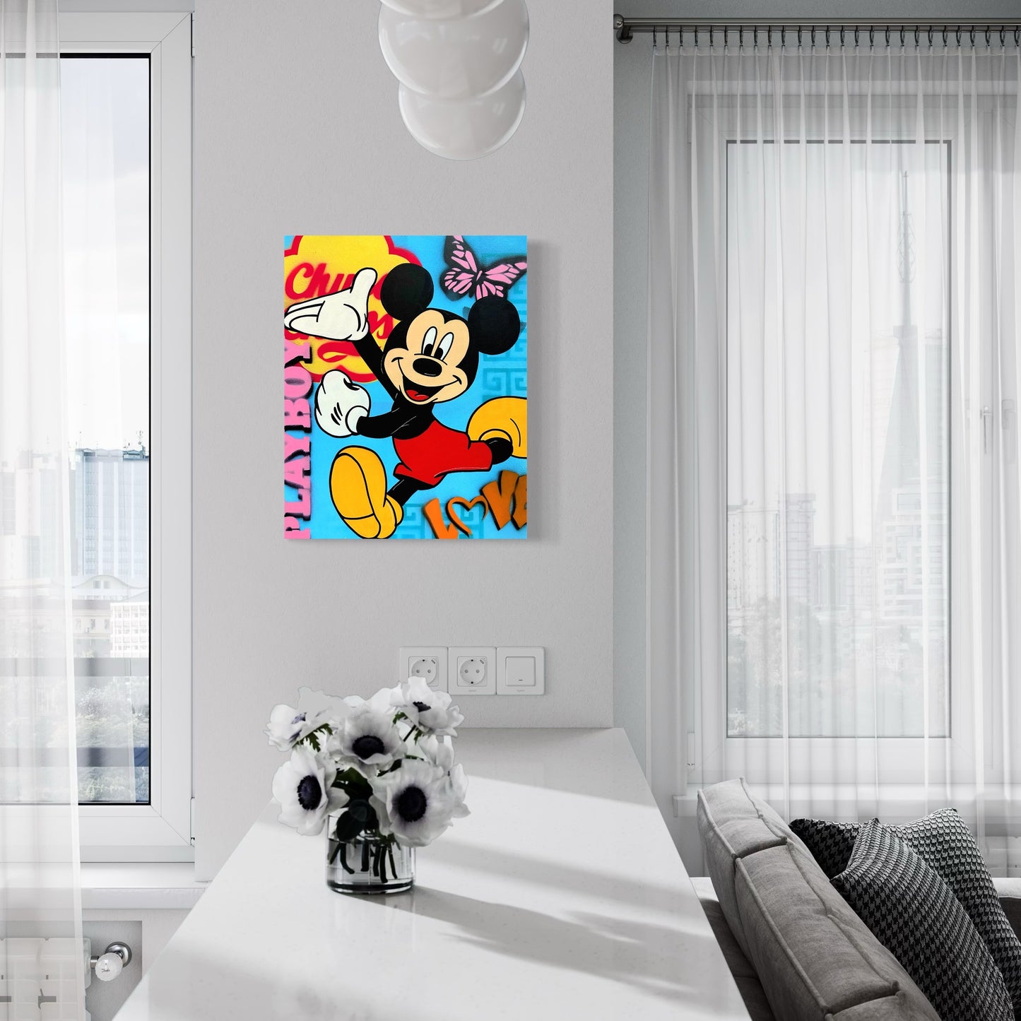 Pop Art Mickey Mouse Style