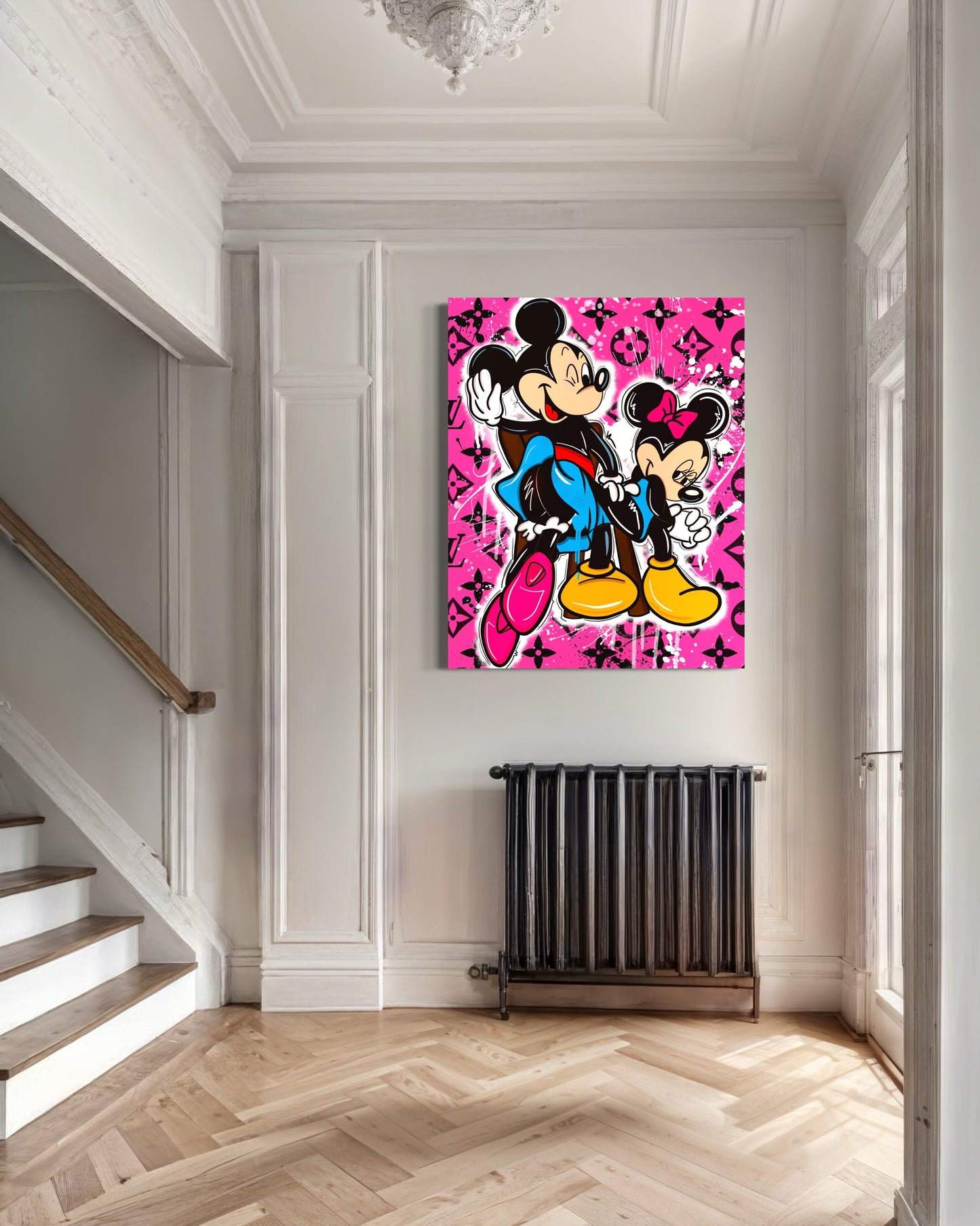 Mickey and Minnie Love Pink