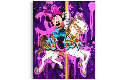 minnie love pop art canvas