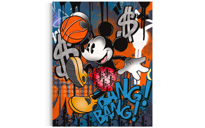 bang basketball game pop art canvas