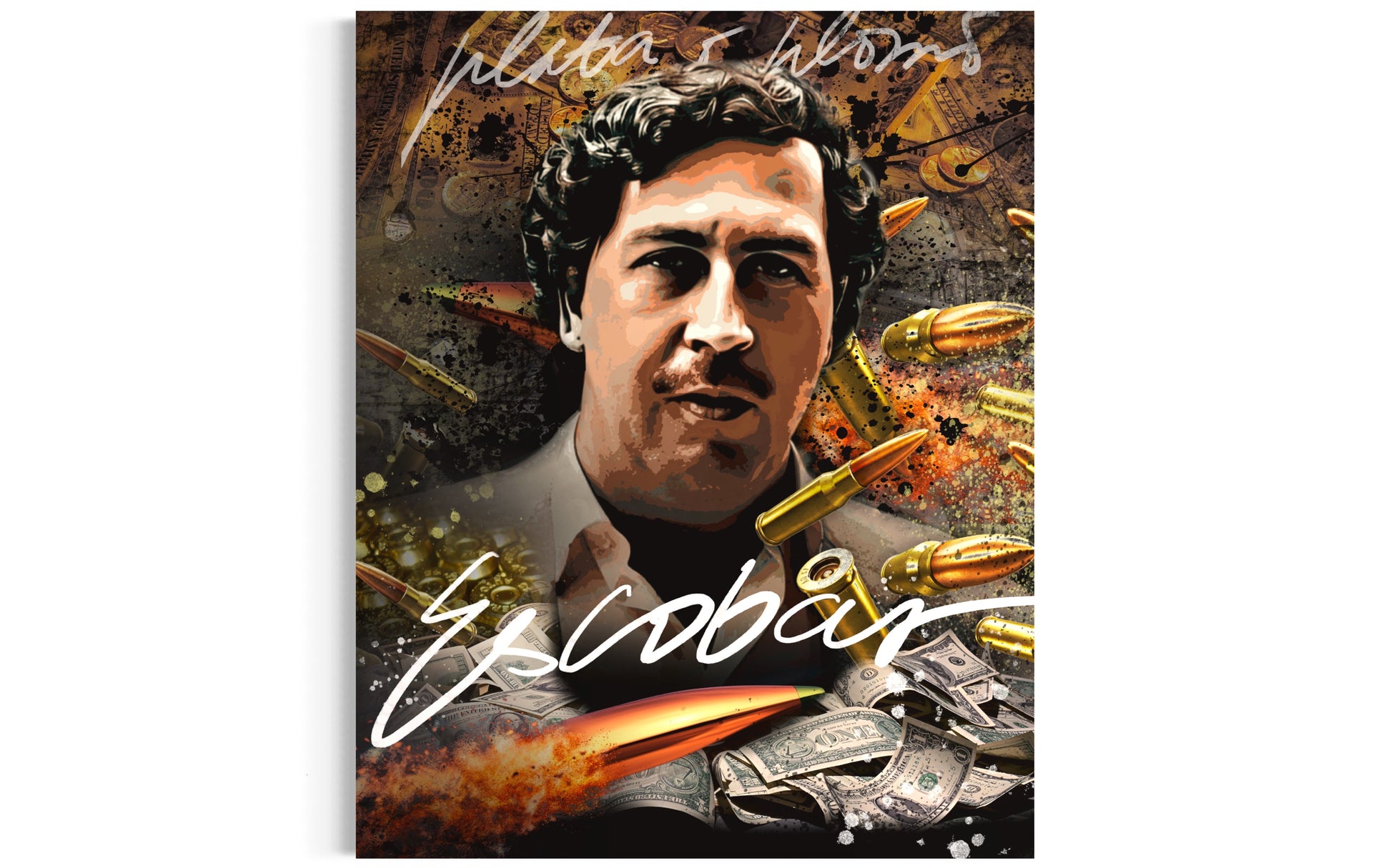 escobar pop art canvas