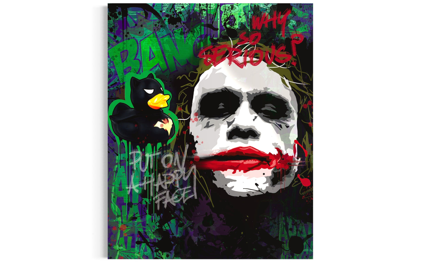 joker pop art canvas why so serious Badlucije original canvas 