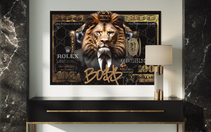 money motivation lion boss king gold