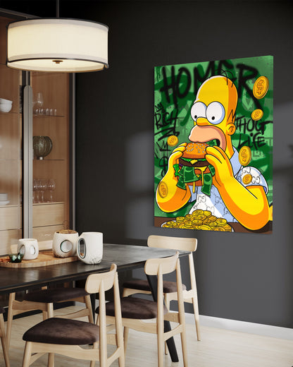 pop art canvas motiv homercanvas