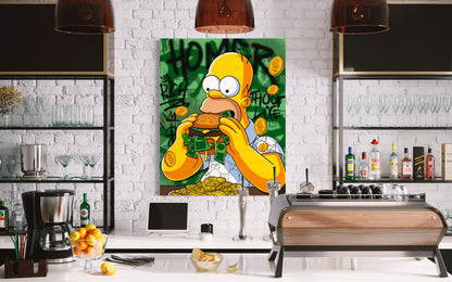 pop art canvas homer