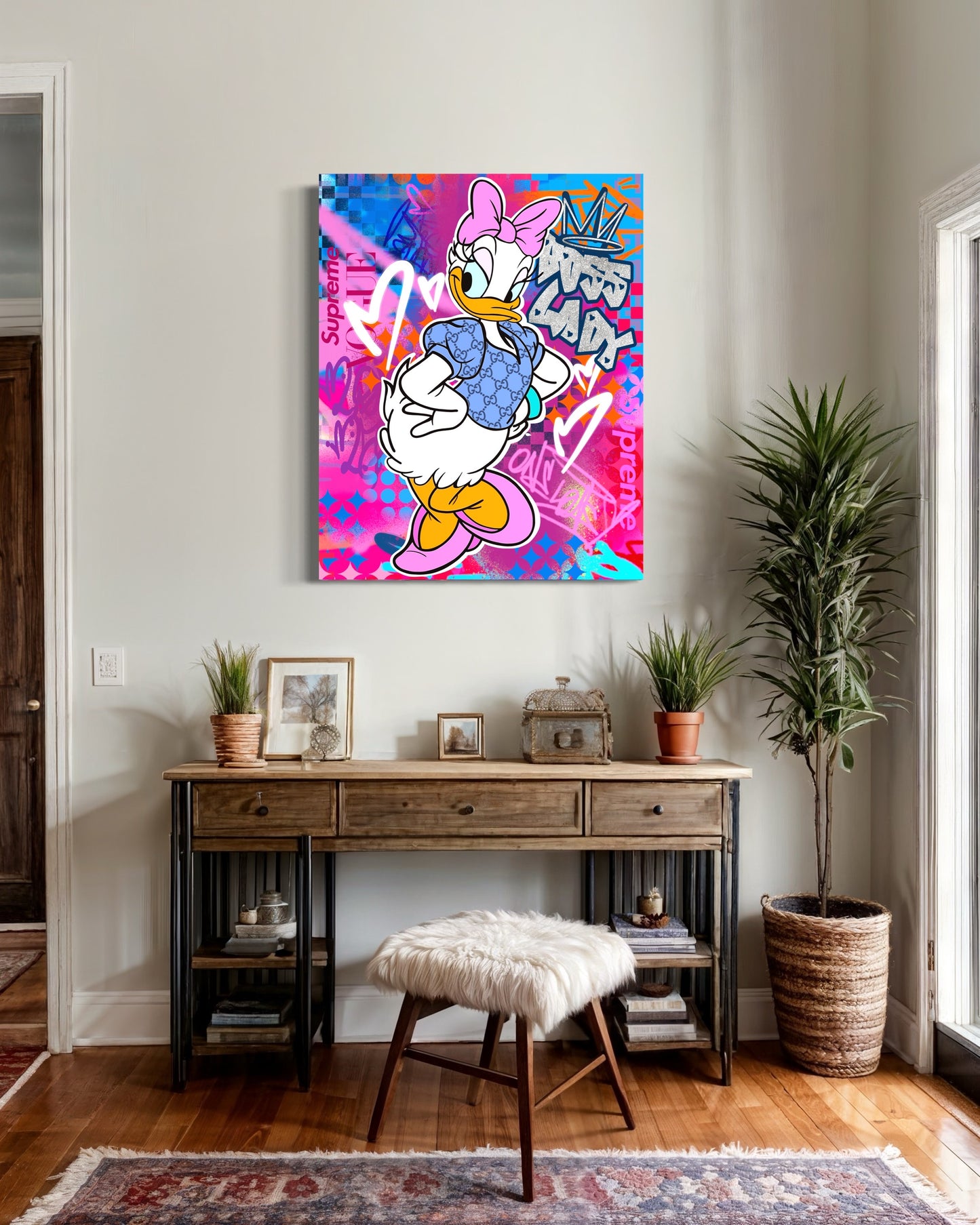 Tableau sur toile Lapin Karma