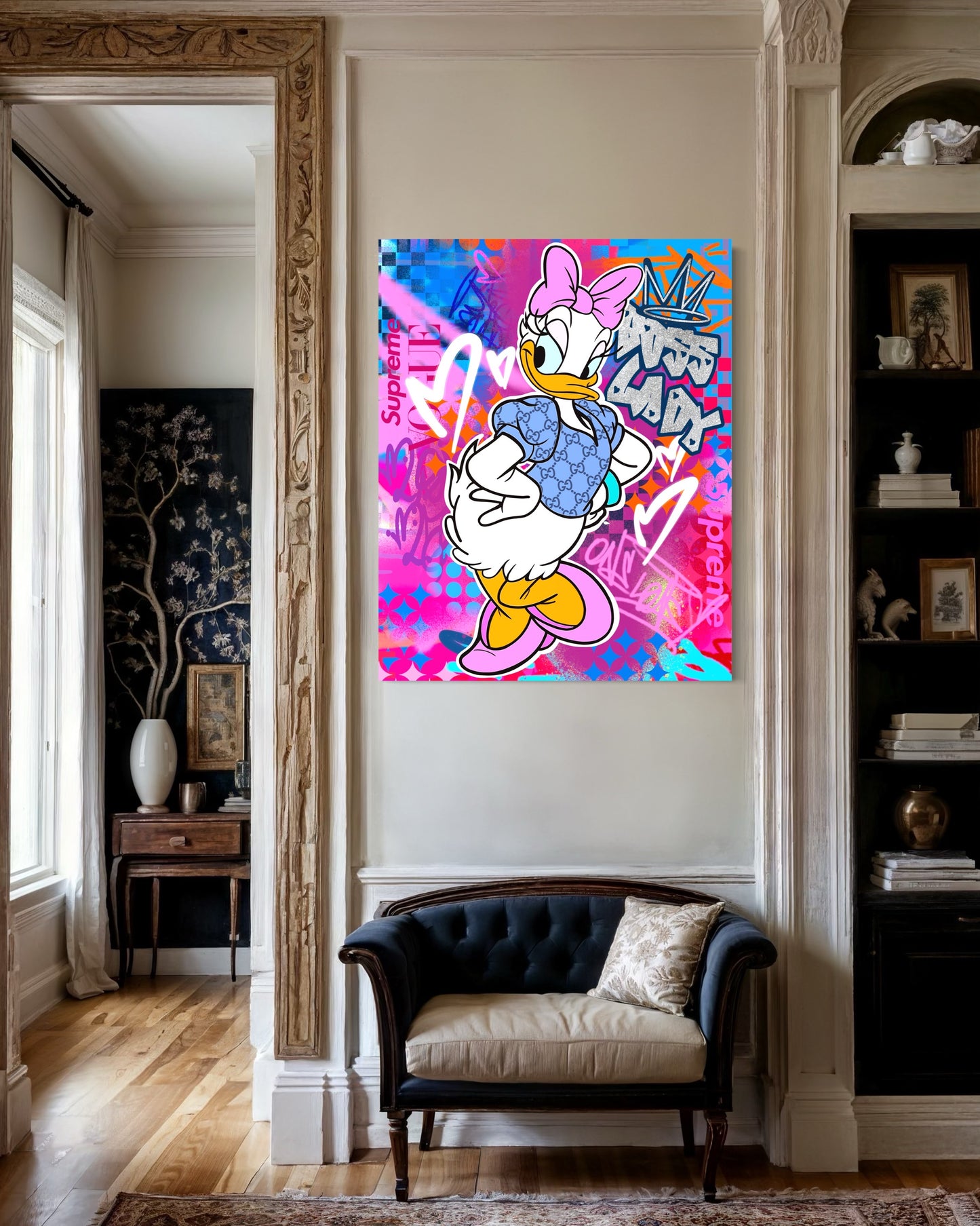 Tableau sur toile Lapin Karma