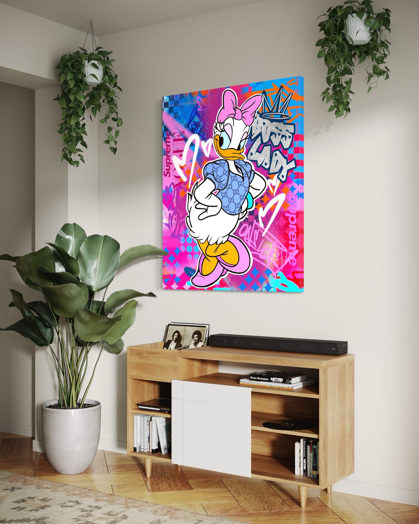 Tableau sur toile Lapin Karma