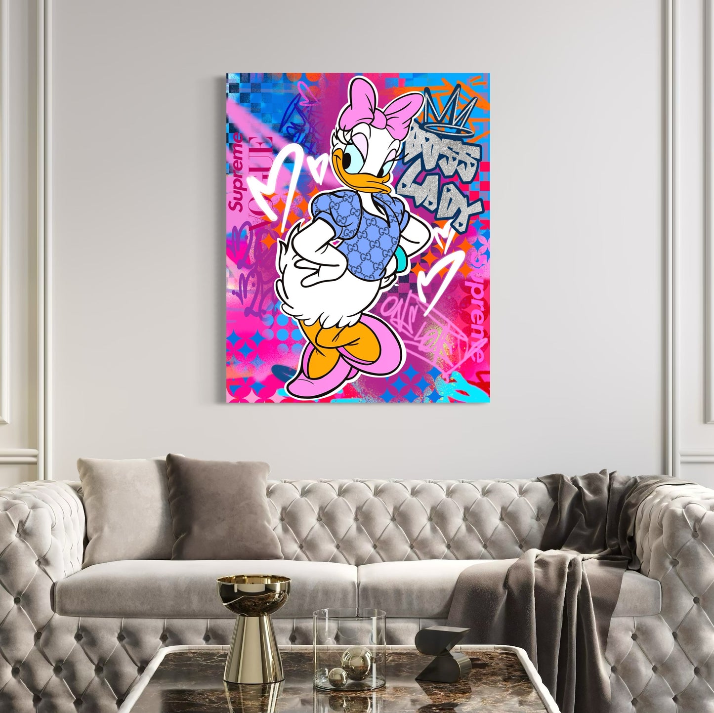 Tableau sur toile Lapin Karma