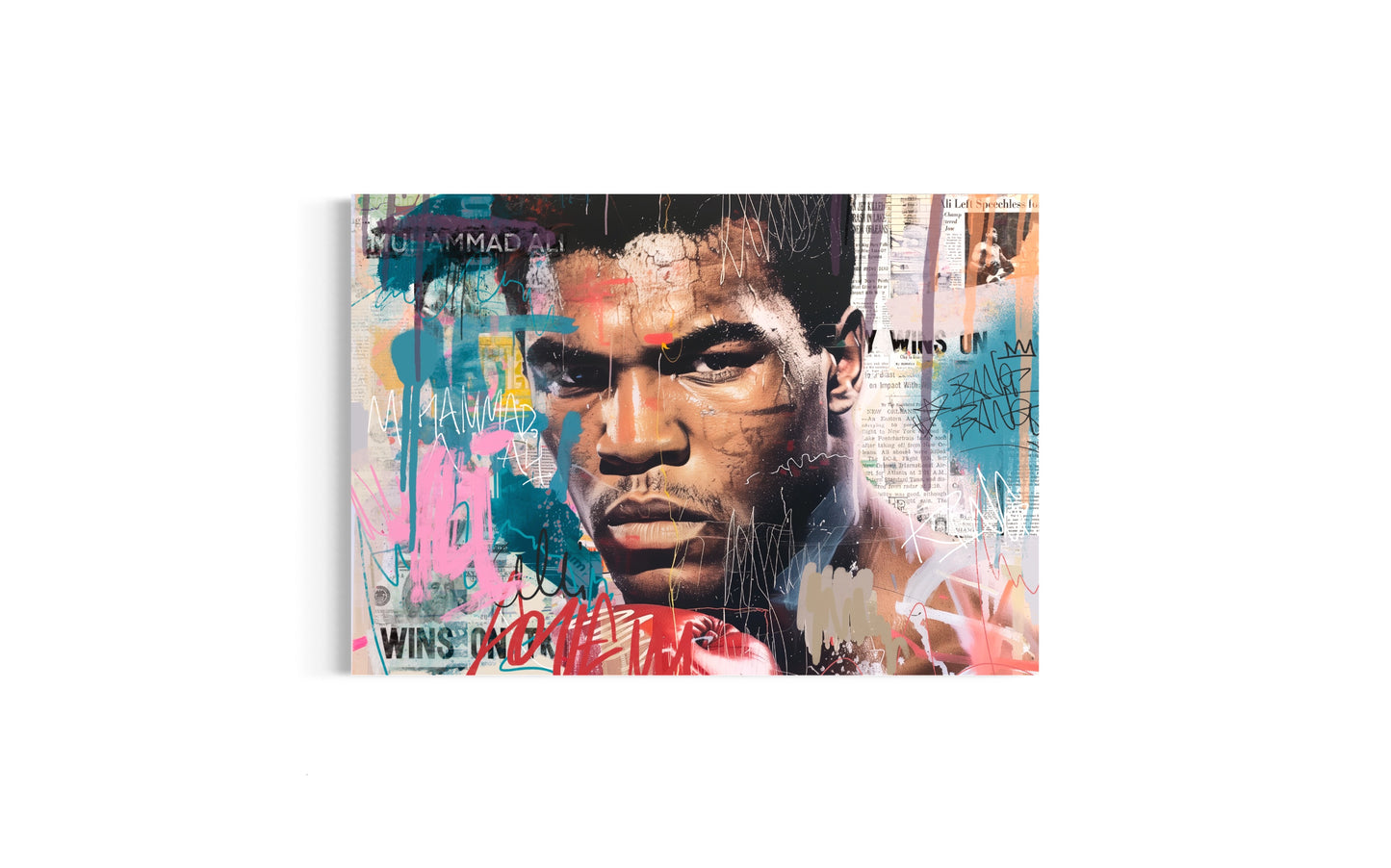 Muhammad ali pop art canvas 