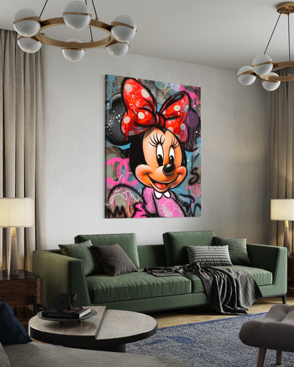 Minnie mouse pop art canvas moderni obrazy na zed