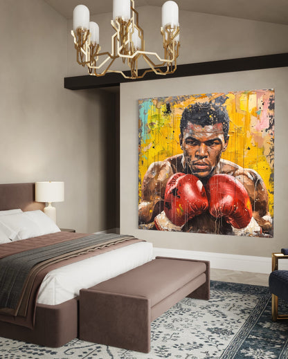 Muhammad Ali pop art canvas original painting