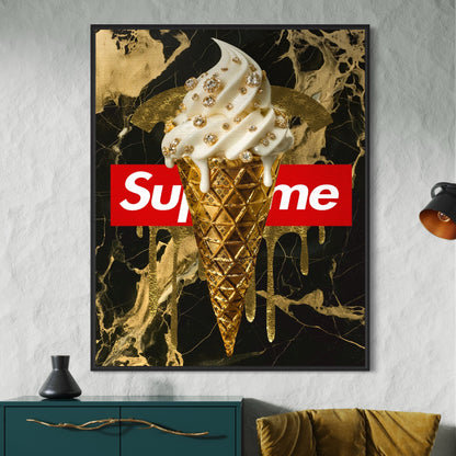 gelato ice cream supreme gold diamonds