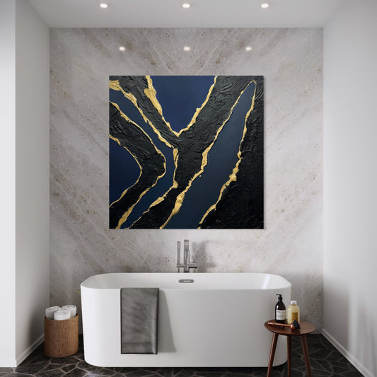 Canvas Art Blue Touch