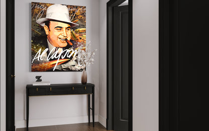 moderní obrazy canvas print boss mafia alcapone