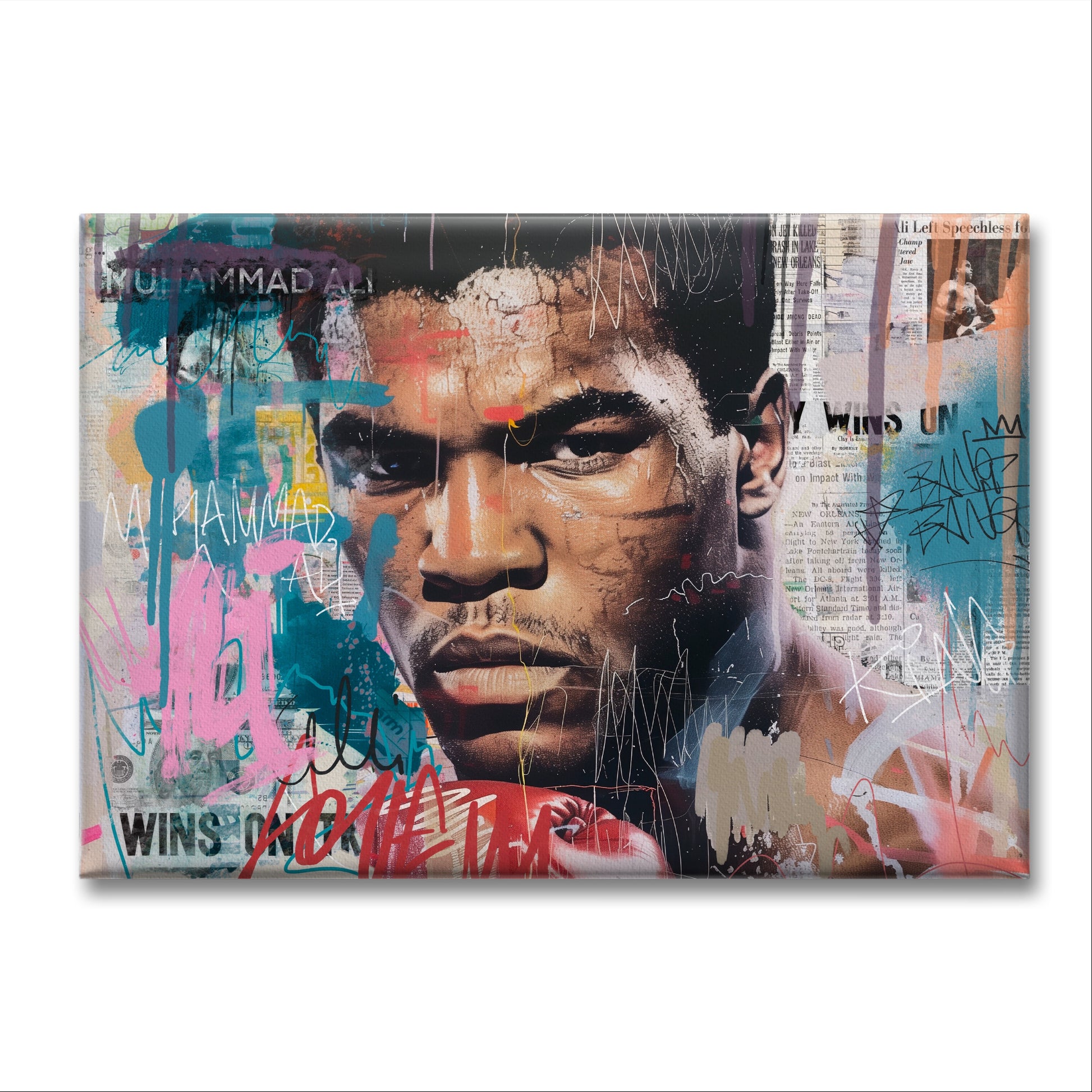 Muhammad ali pop art canvas moderno obrazy