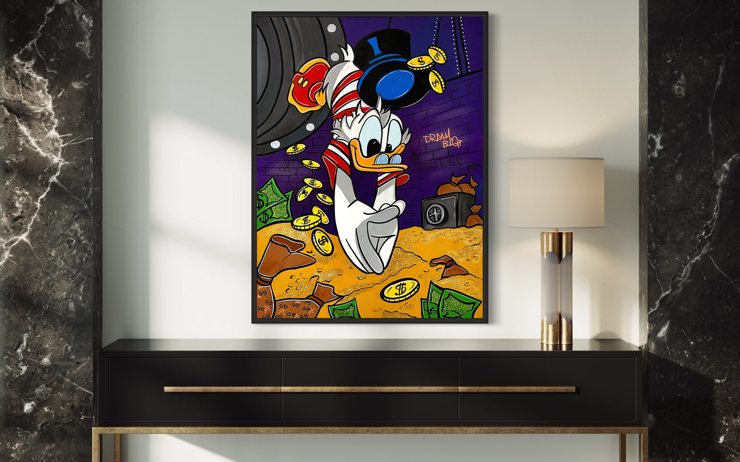 pop art canvas moderni obraz na platne s motivem duck