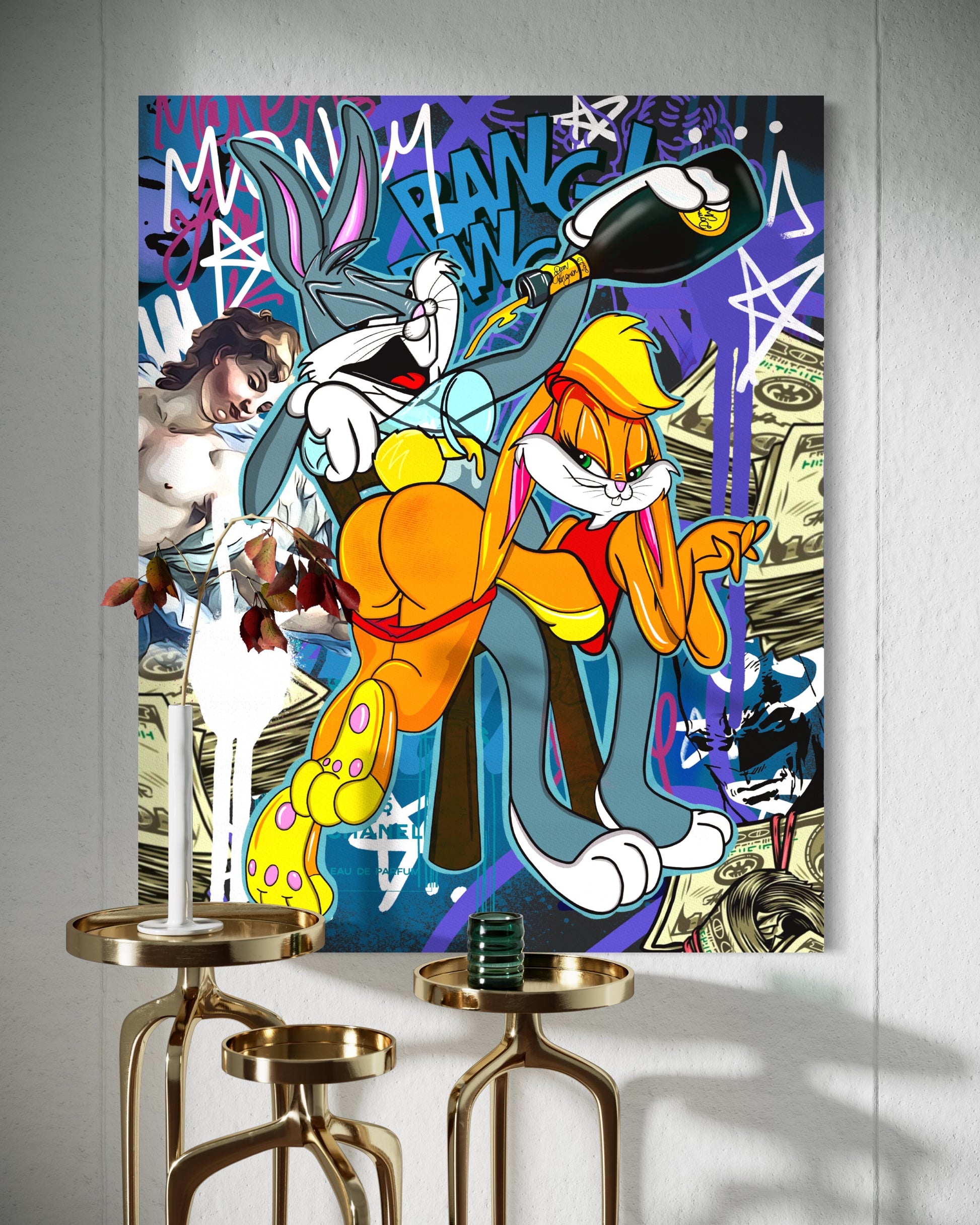 BUNNY lolabax spank canvas art moderni obrazy