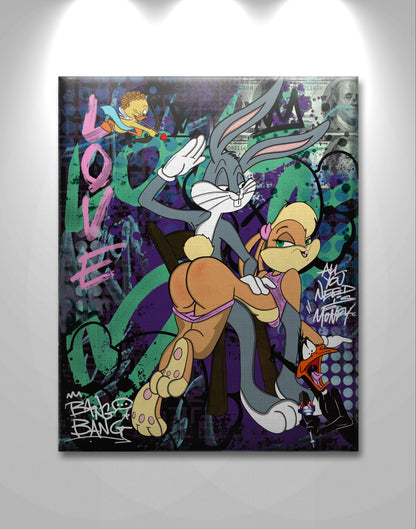 bang pop art canas bugs bunny love spank 