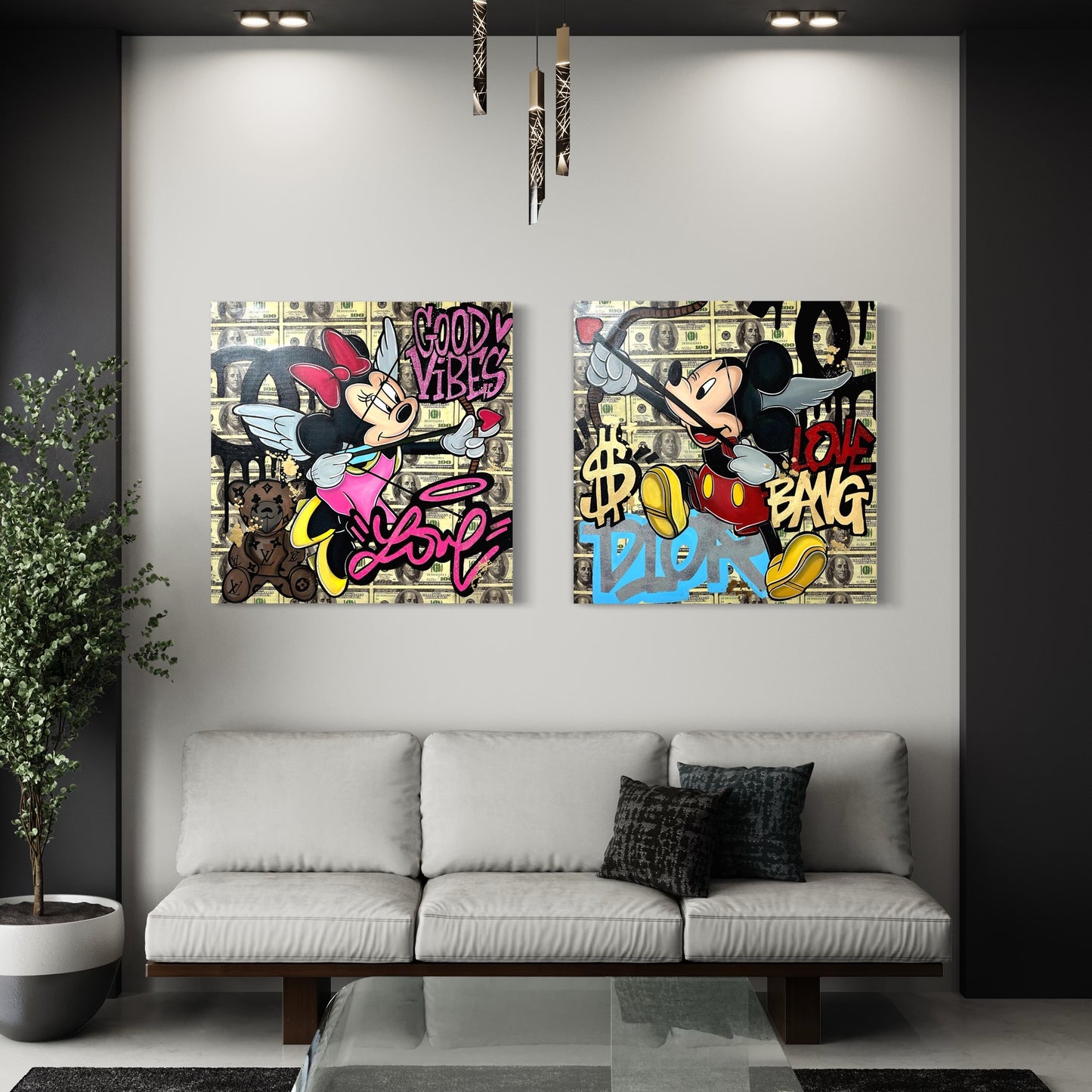 Tableau sur toile Money Amore II