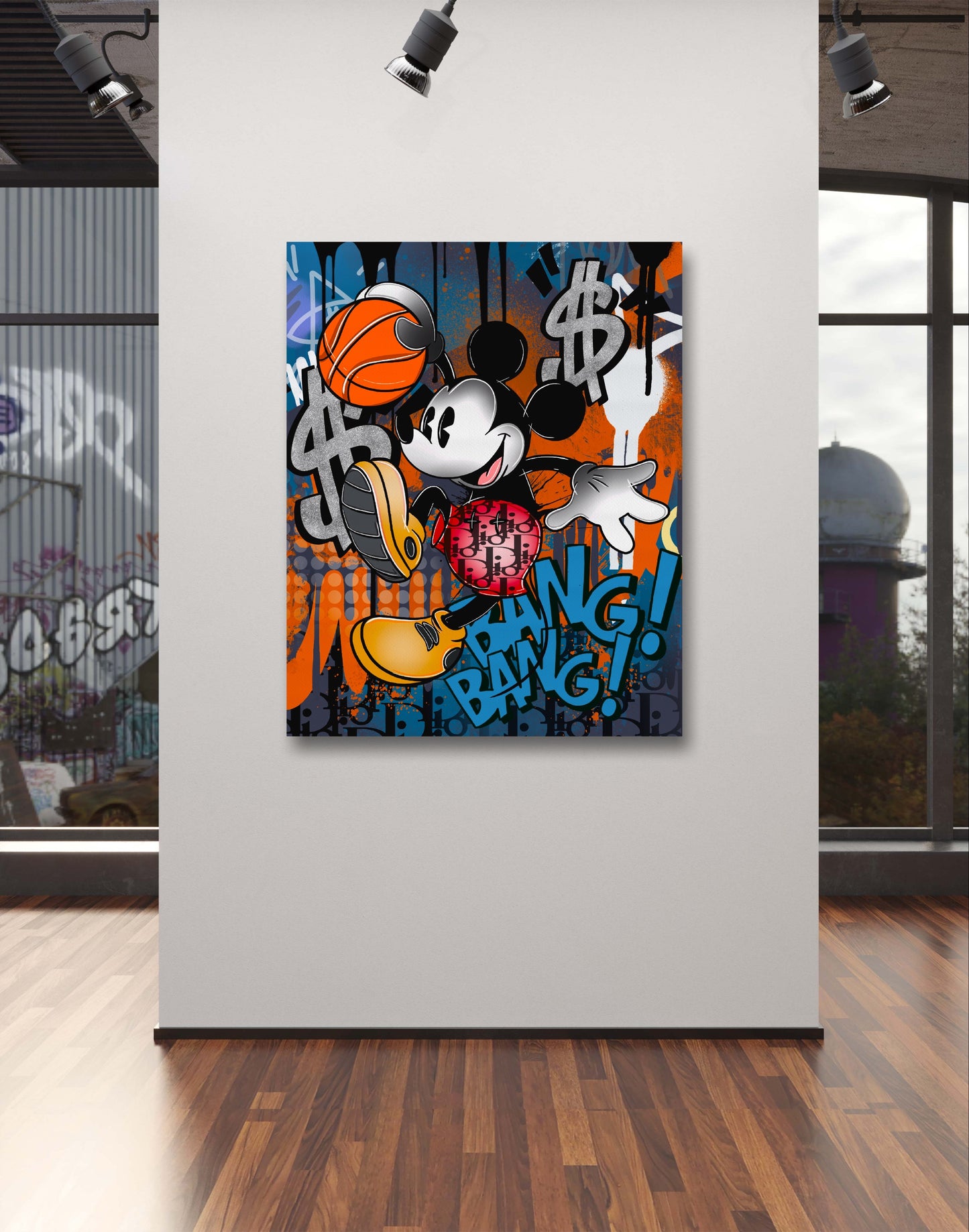 pop art canvas painting