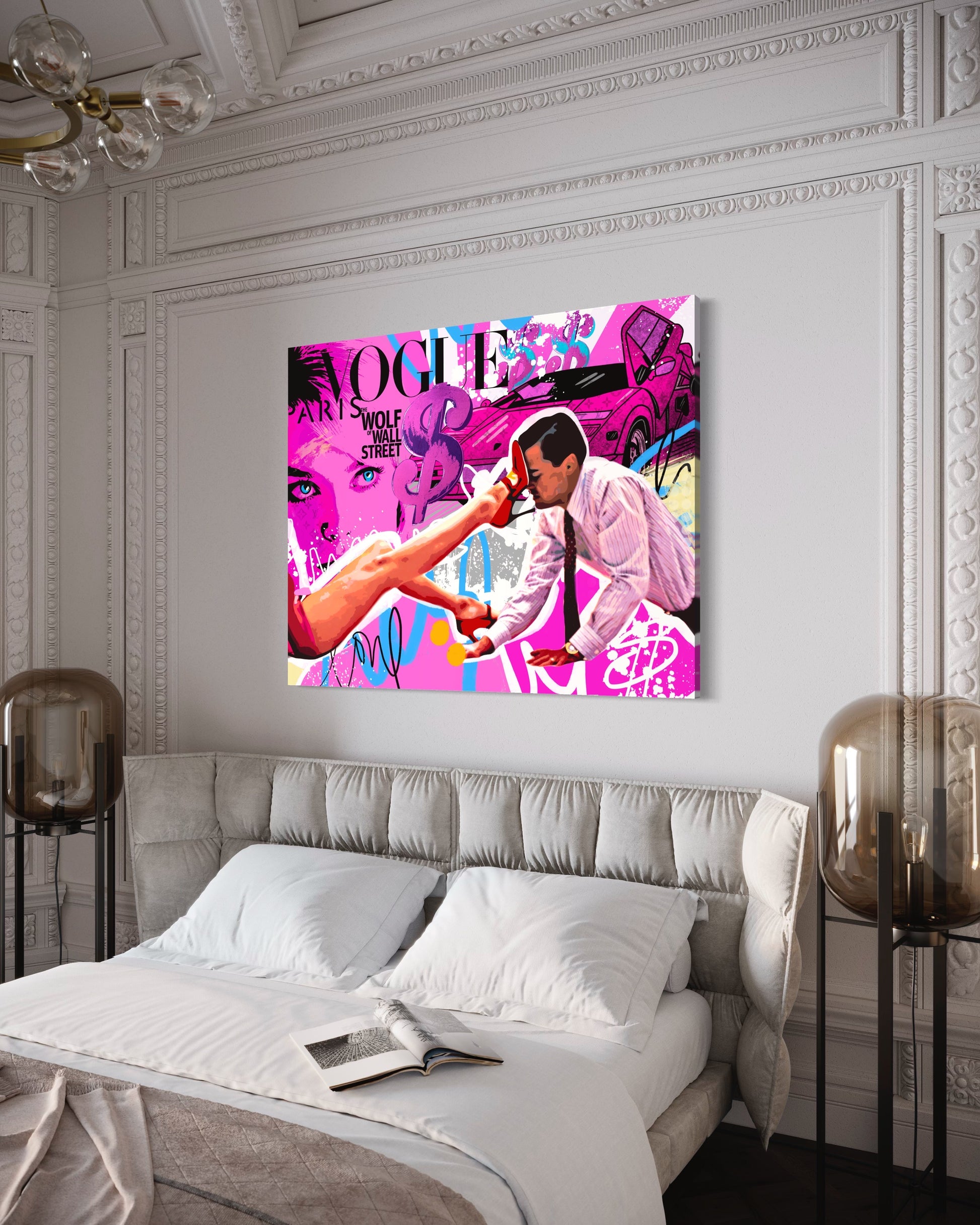 jordan Belfort Wall Street pop art canvas