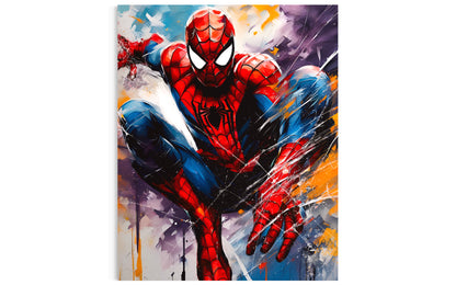 Spiderman pop art canvas paintng