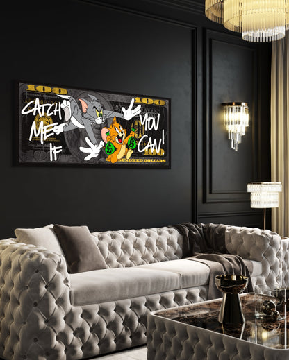 pop art canvas catch me if you can